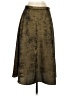 H By Halston 100% Polyester Camo Brown Green Formal Skirt Size S - photo 2