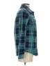 The Black Dog 100% Polyester Plaid Teal Long Sleeve Blouse Size XS - photo 4