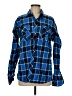 Assorted Brands Plaid Blue Long Sleeve Button-Down Shirt Size M - photo 1