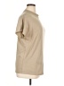 Automet Solid Tan Short Sleeve Turtleneck Size L - photo 4