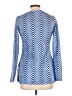 Unbranded Chevron-herringbone Blue Long Sleeve Blouse Size L (estimated) - photo 2