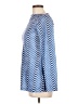 Unbranded Chevron-herringbone Blue Long Sleeve Blouse Size L (estimated) - photo 5