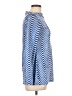 Unbranded Chevron-herringbone Blue Long Sleeve Blouse Size L (estimated) - photo 4