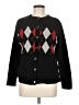 Alfred Dunner Argyle Black Cardigan Size M - photo 1