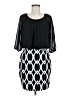 En Focus Studio 100% Polyester Graphic Black Cocktail Dress Size 8 (petite) - photo 1
