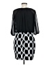 En Focus Studio 100% Polyester Graphic Black Cocktail Dress Size 8 (petite) - photo 2