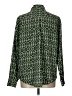 Alfani 100% Polyester Print Green Long Sleeve Blouse Size L - photo 2