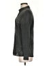 Ecru 100% Silk Gray Long Sleeve Silk Top Size S - photo 5
