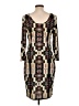 Unbranded Graphic Brown Casual Dress Size L (estimated) - photo 2