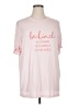 Assorted Brands Pink Short Sleeve T-Shirt Size 1X - photo 1
