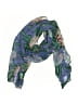 Assorted Brands 100% Rayon Floral Blue Scarf One size - photo 1