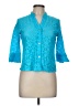 Ruby Rd. Teal 3/4 Sleeve Blouse Size 8 (petite) - photo 1