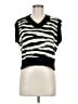 Shein 100% Acrylic Black Sweater Vest Size 6 - photo 1
