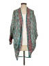 Tolani Aztec Or Tribal Print Teal Kimono Size 0/S - photo 1