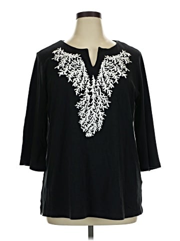 Quacker Factory 3/4 Sleeve Blouse (view 1)