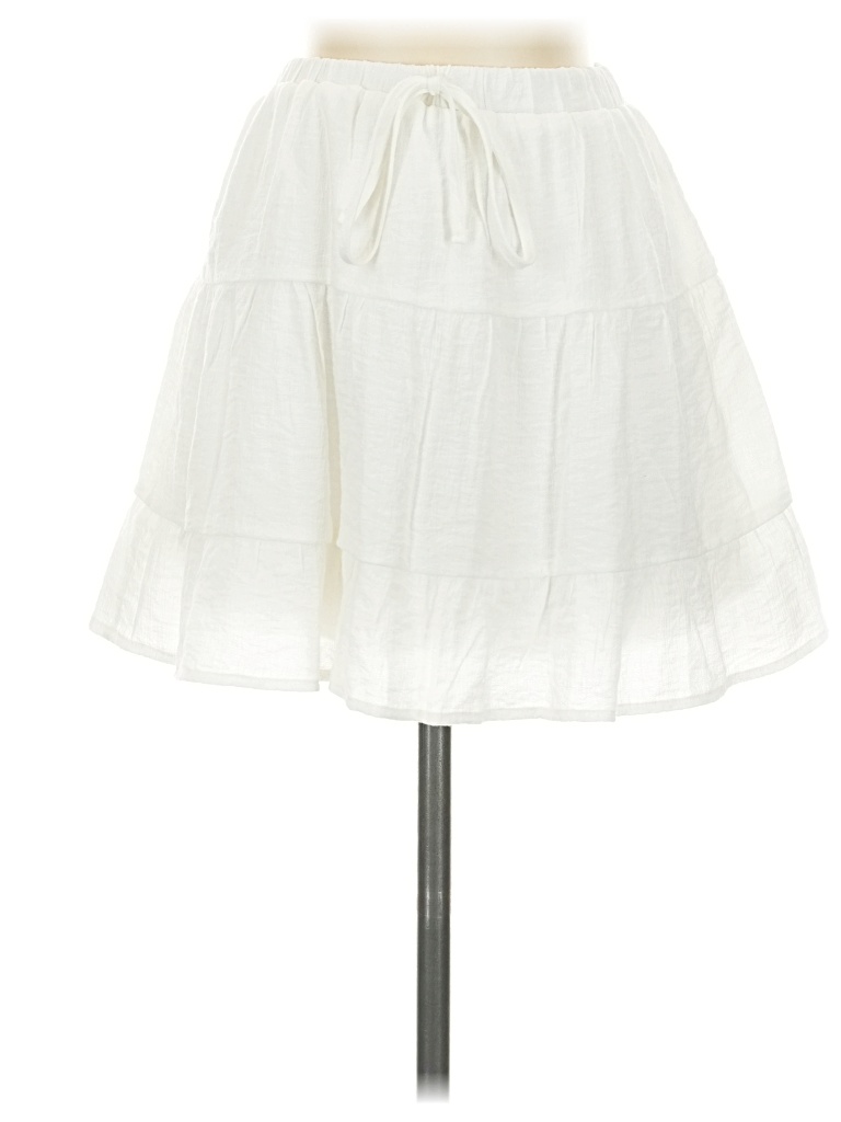 Pre-owned One Clothing Casual Skirt In White