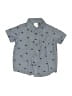 Just One You Made by Carter's Polka Dots Blue Short Sleeve Button-Down Shirt 9-12 MO / 12 MO - photo 1