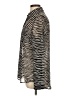 MICHAEL Michael Kors Animal Print Silver Long Sleeve Blouse Size L - photo 5