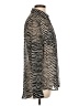 MICHAEL Michael Kors Animal Print Silver Long Sleeve Blouse Size L - photo 4