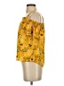 Sienna Sky 100% Polyester Yellow Sleeveless Blouse Size XS - photo 5