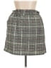 Copper Key 100% Polyester Plaid Gray Green Casual Skirt Size L - photo 1