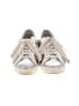Sam & Libby 100% Leather Silver Sneakers Size 7 - photo 2