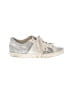 Sam & Libby 100% Leather Silver Sneakers Size 7 - photo 1
