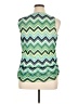 AB Studio 100% Polyester Green Sleeveless Blouse Size XL - photo 2