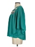 Hayden 100% Polyester Teal 3/4 Sleeve Blouse Size S - photo 5