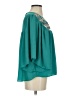 Hayden 100% Polyester Teal 3/4 Sleeve Blouse Size S - photo 4