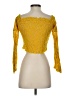 Guess Yellow 3/4 Sleeve Blouse Size S - photo 2
