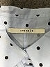 Uterque Polka Dots Blue Long Sleeve Blouse Size S - photo 7