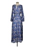 J.Crew 100% Polyester Paisley Blue Casual Dress Size S - photo 2