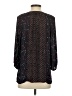 Dalia Collection 100% Polyester Black 3/4 Sleeve Blouse Size S - photo 2