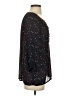 Dalia Collection 100% Polyester Black 3/4 Sleeve Blouse Size S - photo 4
