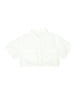 Zara Solid Ivory Short Sleeve Button-Down Shirt Size 9 - 10 - photo 1