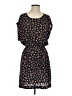 Mango 100% Polyester Print Black Casual Dress Size XS - photo 1