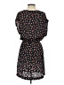 Mango 100% Polyester Print Black Casual Dress Size XS - photo 2