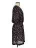Mango 100% Polyester Print Black Casual Dress Size XS - photo 4