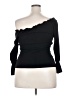 Studio M Black 3/4 Sleeve Top Size M - photo 2