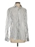 Assorted Brands Stripes Ivory Long Sleeve Button-Down Shirt Size XS - photo 1