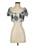 Norma Kamali Silver Short Sleeve Top Size S - photo 1