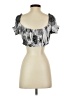 Norma Kamali Silver Short Sleeve Top Size S - photo 2