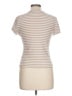 Splendid Stripes Tan Short Sleeve Turtleneck Size L - photo 2