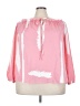 Shein Curve 100% Polyester Pink 3/4 Sleeve Blouse Size 4X - photo 1