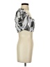 Norma Kamali Silver Short Sleeve Top Size S - photo 4