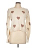 Splendid Hearts Ivory Pullover Sweater Size L - photo 1