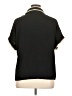 Unbranded 100% Polyester Black Short Sleeve Blouse Size 0X - photo 2