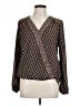 Max Studio 100% Polyester Brown Long Sleeve Blouse Size L - photo 1