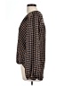 Max Studio 100% Polyester Brown Long Sleeve Blouse Size L - photo 5